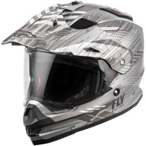 FLY RACING 2021 TREKKER QUANTUM MATTE BLACK/GREY DUAL SPORT HELMET