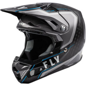 FLY RACING 2021 FORMULA CARBON AXON BLACK/GREY/BLUE HELMET