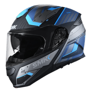 SMK GULLWING TEKKER MOTORCYCLE FULL FACE HELMET (MA265) - MATTE BLUE