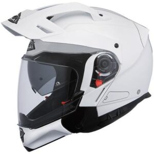 SMK HYBRID EVO MOTORCYCLE HELMET (GL100) - WHITE