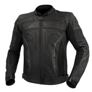 ARGON SCORCHER NON PERFORATED MOTORCYCLE JACKET - BLACK/GREY