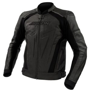 ARGON DESCENT PERFORATED MOTORCYCLE JACKET - STEALTH