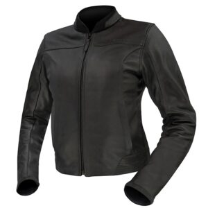 ARGON ABYSS PERFORATED LADIES MOTORCYCLE JACKET - BLACK