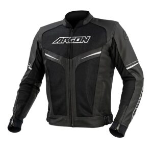 ARGON FUSION MOTORCYCLE JACKET - BLACK/WHITE