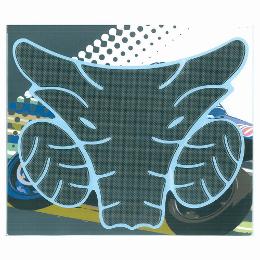 KEITI TANK PAD - Large Carbon Look