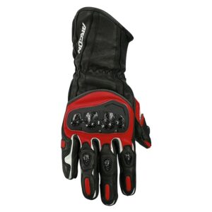 ARGON RUSH MOTORCYCLE GLOVES - BLACK/RED