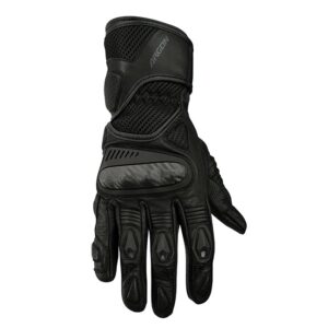 ARGON SYNCHRO MOTORCYCLE GLOVES - BLACK
