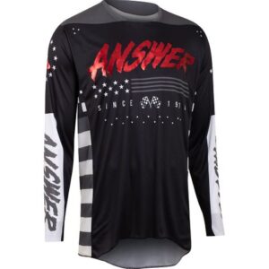ANSWER 2022 ELITE REDZONE BLACK/RED - 2XL (Jersey)