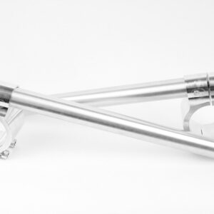 PP TUNING MOTORCYCLE CLIP-ON HANDLEBARS Ø 45 MM, TYPE SPORT - SILVER
