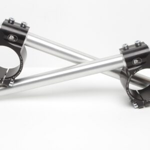 PP TUNING MOTORCYCLE CLIP-ON HANDLEBARS Ø 50 MM, WITH ADJUSTABLE GRIP INCLINATION, TYPE AG - BLACK