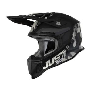 JUST18 MIPS PULSAR GREY CAMO BLACK MATT HELMET