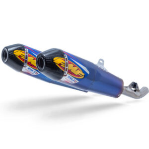 FMF HONDA CRF450R / CRF450RX ANODIZED TITANIUM 4.1 RCT DUAL MUFFLERS