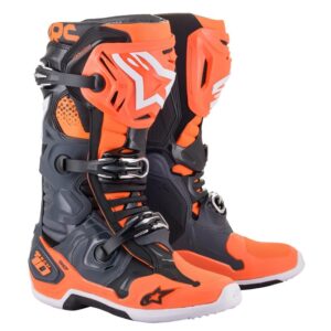ALPINESTARS TECH 10 (MY20) BOOTS - BLACK/ORANGE FLURO(9040)