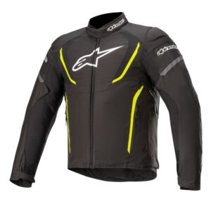 ALPINESTARS T JAWS V3 WP JACKET - BLACK/FLURO YELLOW, 60