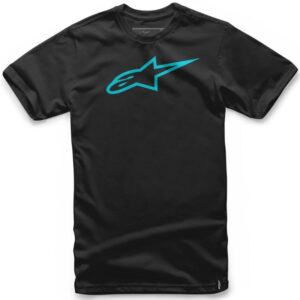 ALPINESTARS AGELESS CLASSIC TEE - 2XL, BLACK TURQ