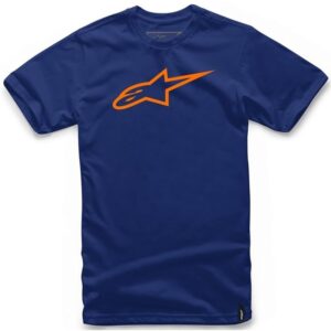 ALPINESTARS AGELESS CLASSIC TEE - M, NAVY ORANGE
