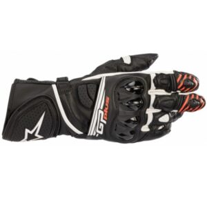 ALPINESTARS GP PLUS R2 GLOVES - BLACK/THITE(RED TIPS), 66