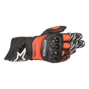 ALPINESTARS GP PRO R3 GLOVES - BLACK/FLURO RED, 62