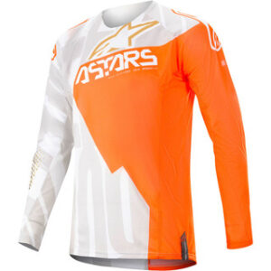 Alpinestars 2020 Techstar Factory White/Orange/Gold Jersey