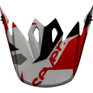 BELL 2021 SEVEN MX-9 BATTLESHIP RED / WHITE HELMET VISOR PEAK