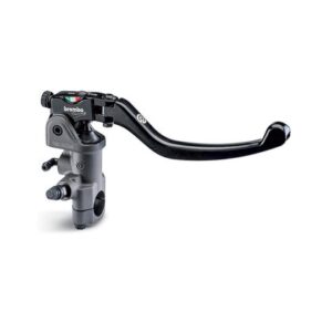 BREMBO 19RCS RADIAL BRAKE MASTER CYLINDER FOLD-UP LEVER 18-20 RATIO, SWITCH STOP FOR TWO DISK BRAKE SYSTEMS