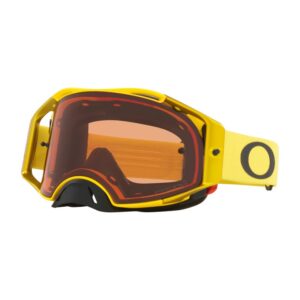 Oakley Airbrake Motorcycle Goggles With Prizm Bronze Lens - Moto Yellow