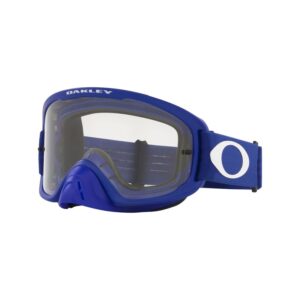 Oakley OFRAME 2.0 PRO Motorcycle Goggles With Clear Hi Impact Lens - Moto Blue