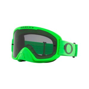 Oakley OFRAME 2.0 PRO Motorcycle Goggles With Dark Grey Hi Impact Lens - Moto Green