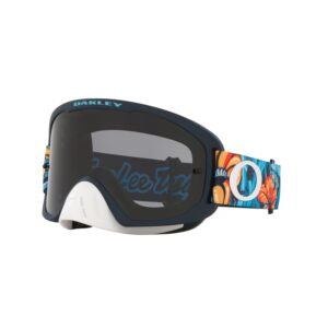 Oakley OFRAME 2.0 PRO Troy Lee Designs Motorcycle Goggles With Dark Grey Hi Impact Lens - Cosmic Jungle Blue