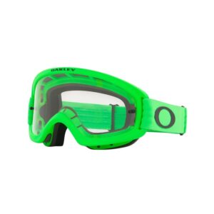 Oakley XS OFRAME 2.0 PRO Motorcycle Goggles With Clear Hi Impact Lens - Moto Green