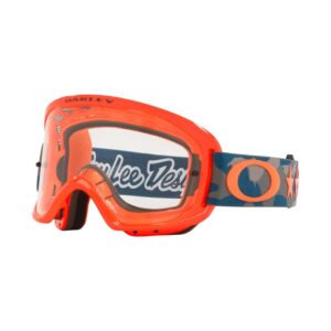 Oakley OFRAME 2.0 PRO MTB TroyLee Designs Star Dazzle Motorcycle Goggles With Clear Hi Impact Lens - Orange Grey