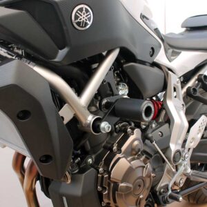 MT07 14-21 & XSR700 14-21 (BLACK frame slider kit; BLACK Steel brackets)