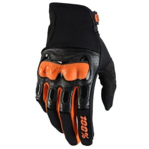 100% DERESTRICTED BLACK/ORANGE GLOVES
