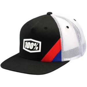 100% CORNERSTONE BLACK TRUCKER HAT