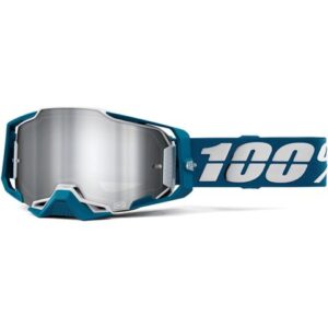 100% ARMEGA GOGGLE ALBAR FLASH SILVER LENS