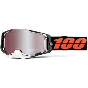 100% ARMEGA GOGGLE BLACKTAIL HIPER SILVER MIRROR LENS