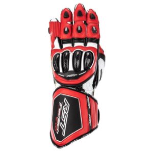 RST TRACTECH EVO-4 CE RACE GLOVES - 2XL, BLACK/FLO RED