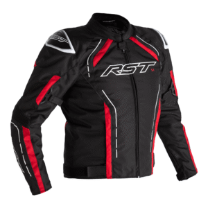 RST S-1 CE SPORT WATERPROOF JACKET - 4XL, BLACK / RED