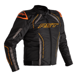 RST S-1 CE SPORT WATERPROOF JACKET - 4XL, BLACK / FLO ORANGE