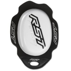 RST FACTORY REVERSE VELCRO MOTORCYCLE KNEE SLIDER - WHITE