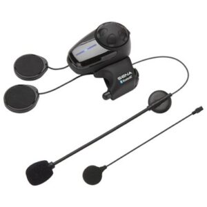 SMH10 SINGLE w WIRED BUTTON + ATTACHABLE BOOM Mic Interc