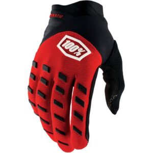 100% AIRMATIC RED/BLACK GLOVE