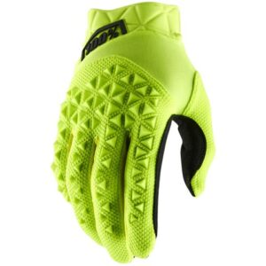 100% AIRMATIC FLUO YELLOW/BLACK GLOVES