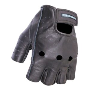 Dririder Fingerless Black Gloves
