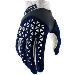 100% AIRMATIC NAVY/WHITE/STEEL GLOVES