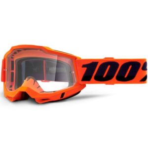 100% ACCURI2 GOGGLE ORANGE CLEAR LENS