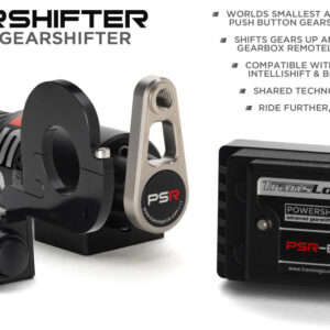TRANSLOGIC POWERSHIFTER PUSH BUTTON GEAR SHIFTER SYSTEM FOR MOTORCYCLES WITH 7/8" HANDLE BARS (UNIVERSAL). BLIP ASSIST AND INTELLISHIFT QUICKSHIFTER OUTPUTS