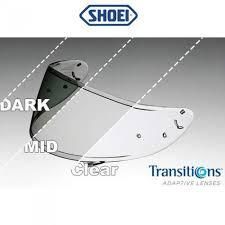 SHOEI TRANSITIONS PHOTOCHROMATIC VISOR SUITS NXR X-SPIRIT 3
