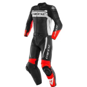 Dainese Mistel Black/White/Red Two Piece Suit