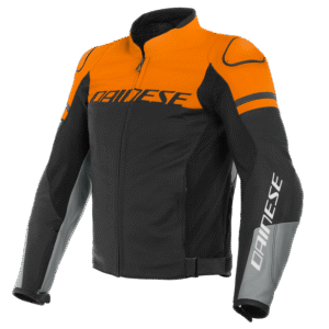 Dainese Agile Leather Black/Orange/Charcoal Jacket